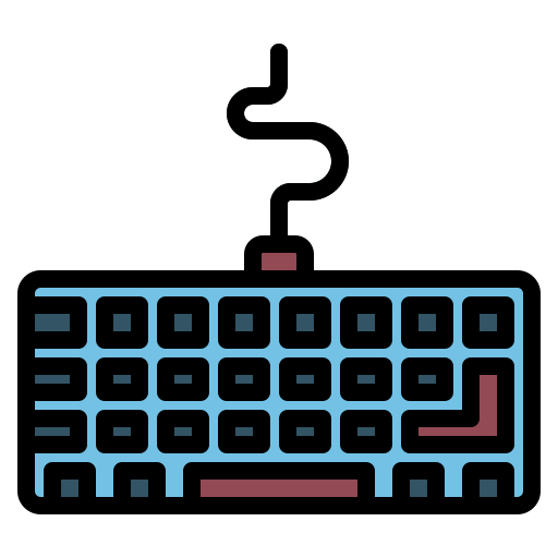 Keyboard Generic Outline Color icon