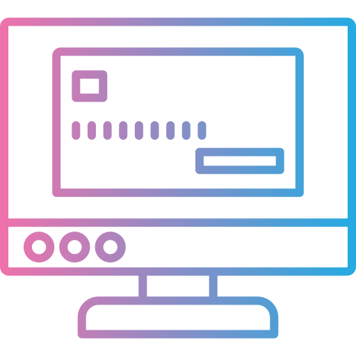 Online payment Generic gradient outline icon