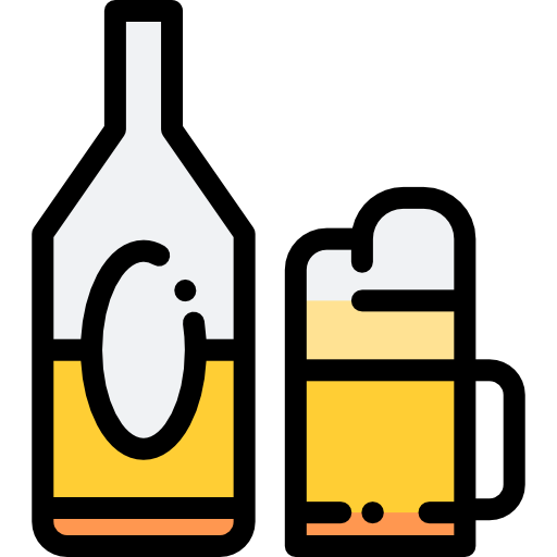 맥주 Detailed Rounded Lineal color icon