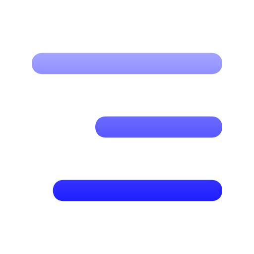 Выровнять вправо Generic Gradient иконка