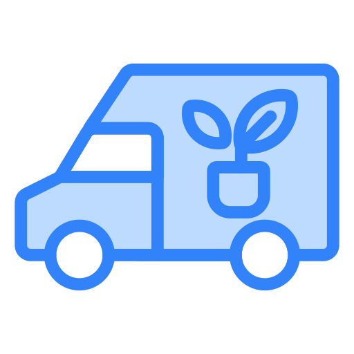 Delivery van Generic Blue icon