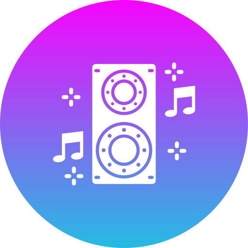 Music Generic gradient fill icon