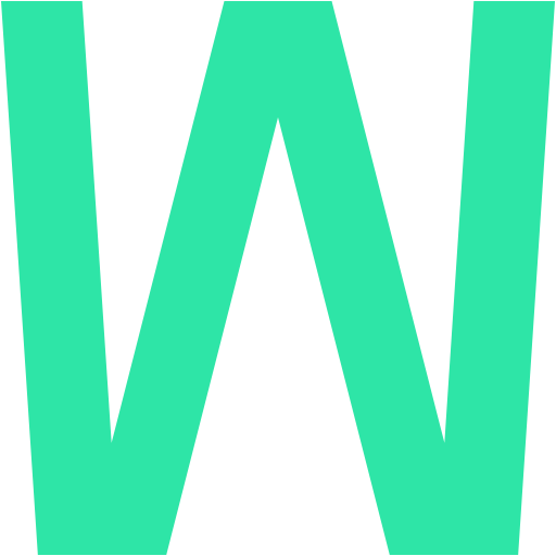 Letter w Generic color fill icon