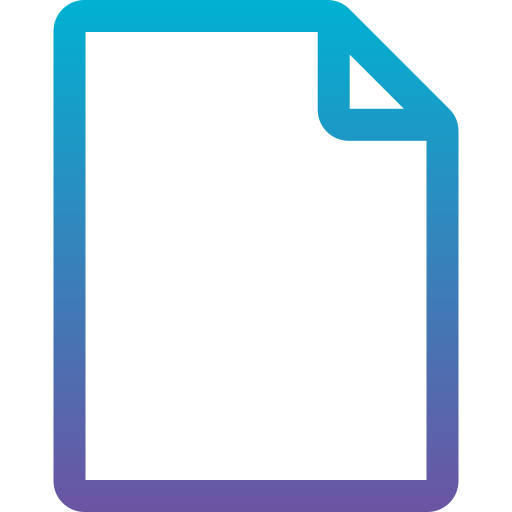 File Generic gradient outline icon