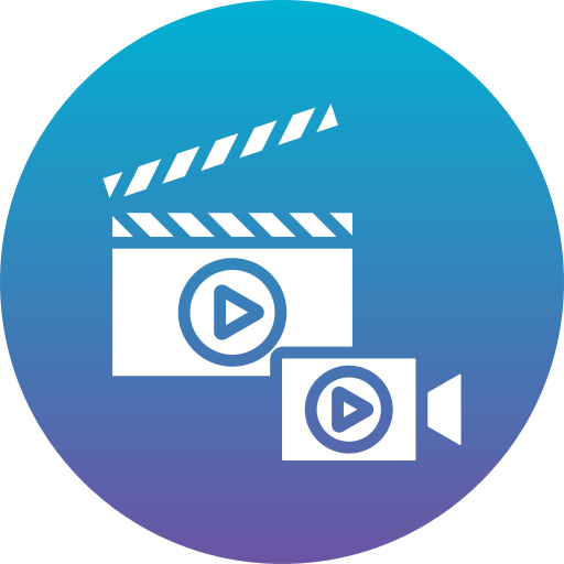 film Generic gradient fill icon