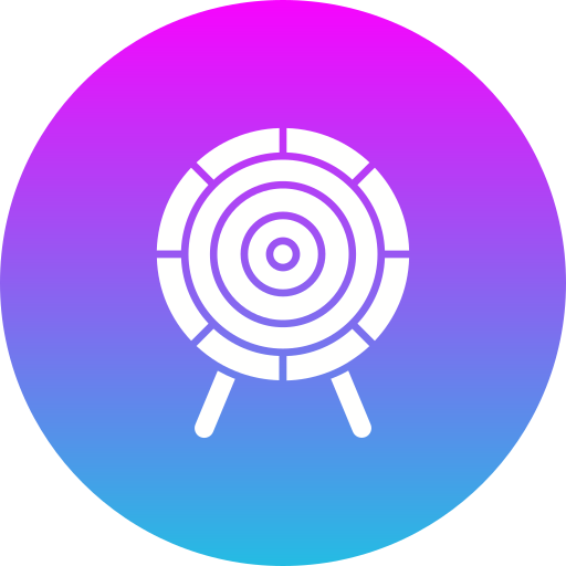 Dart board Generic gradient fill icon