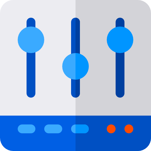 system Basic Rounded Flat ikona