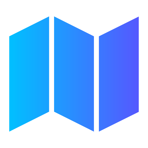 mapa Afif Fudin Flat Gradient Ícone