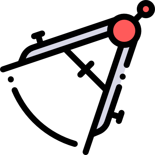 Compass Detailed Rounded Lineal color icon