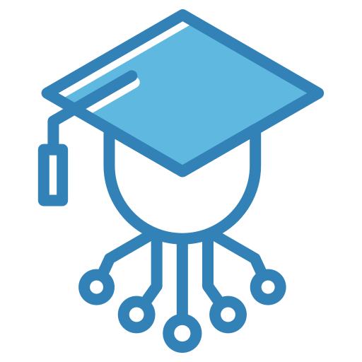 E Learning Generic Blue icon