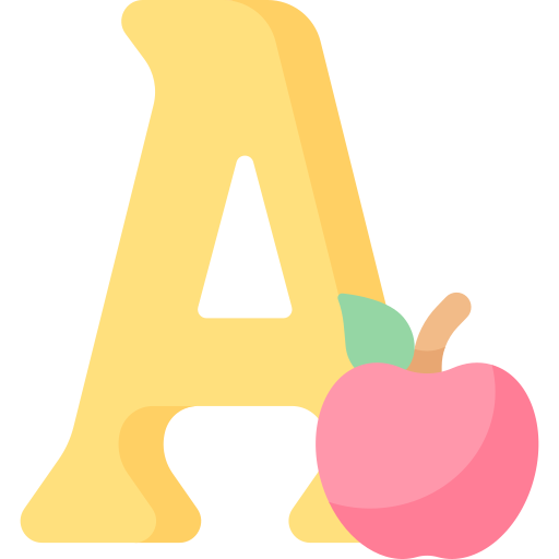 Letter A Special Flat icon