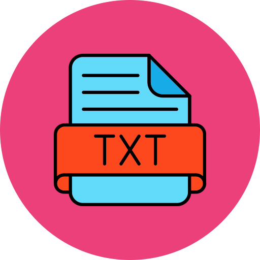 txt Generic color lineal-color icon