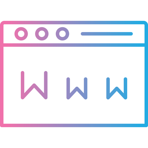 www Generic gradient outline icon