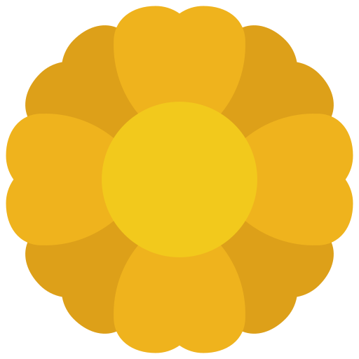 Flower Juicy Fish Flat icon