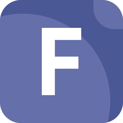 buchstabe f Generic color fill icon