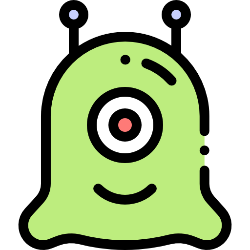 Monster Detailed Rounded Lineal color icon