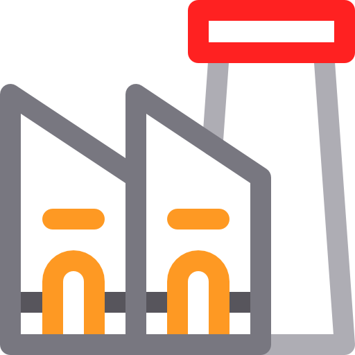 usine Basic Rounded Lineal Color Icône