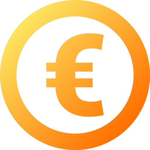 Euro Generic gradient fill icon