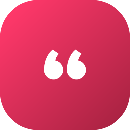 Double quotes Generic gradient fill icon