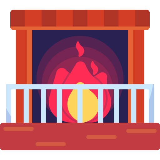 Fireplace Generic color fill icon