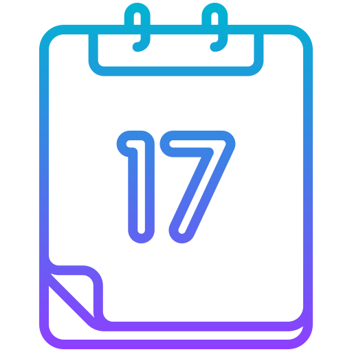 kalender Generic gradient outline icon