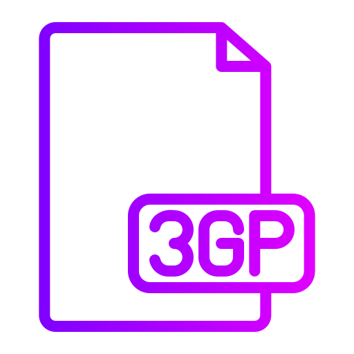 3gp Generic gradient outline icon