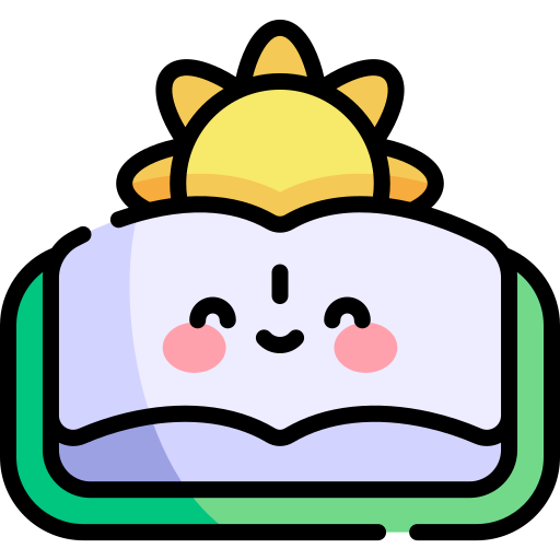 도서 Kawaii Lineal color icon