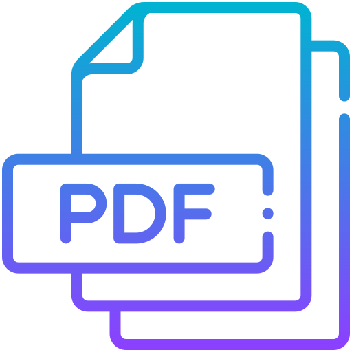 pdf Generic gradient outline icon