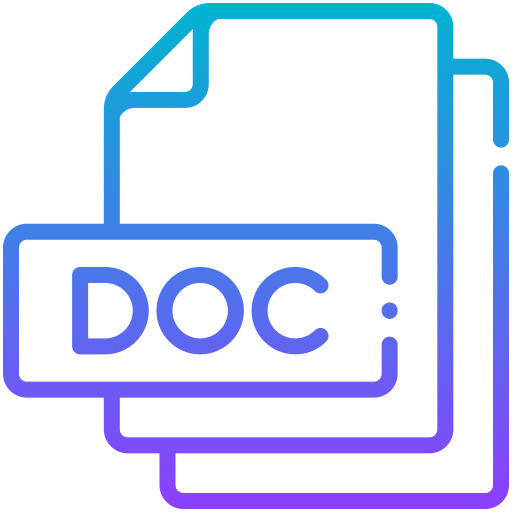 doc Generic gradient outline icon