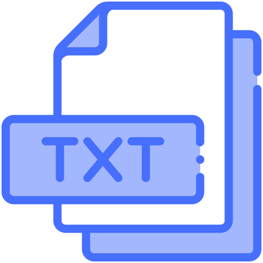 txt Generic color lineal-color icon