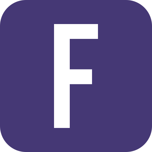 buchstabe f Generic color fill icon