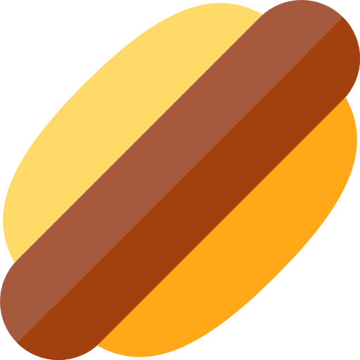 Hot dog Basic Rounded Flat icon