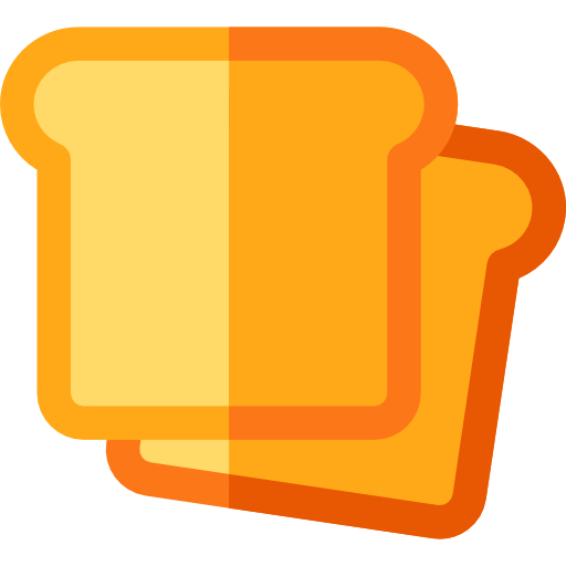 Bread Basic Rounded Flat icon