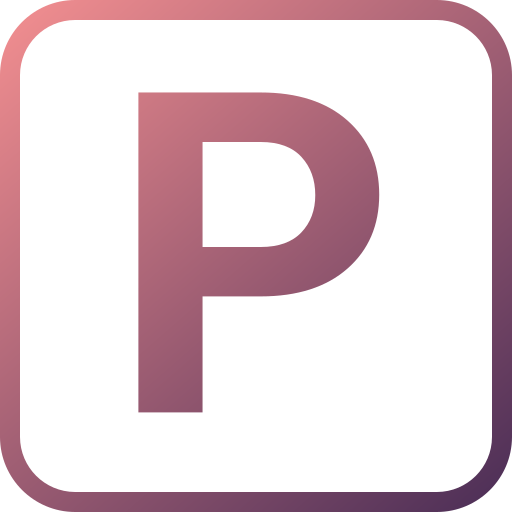 buchstabe p. Generic gradient outline icon