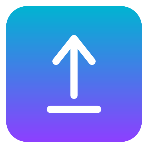 Upload Generic gradient fill icon