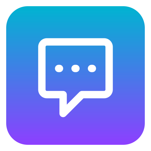 Chat Generic gradient fill icon