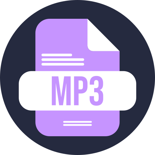 mp3 Generic color fill icon