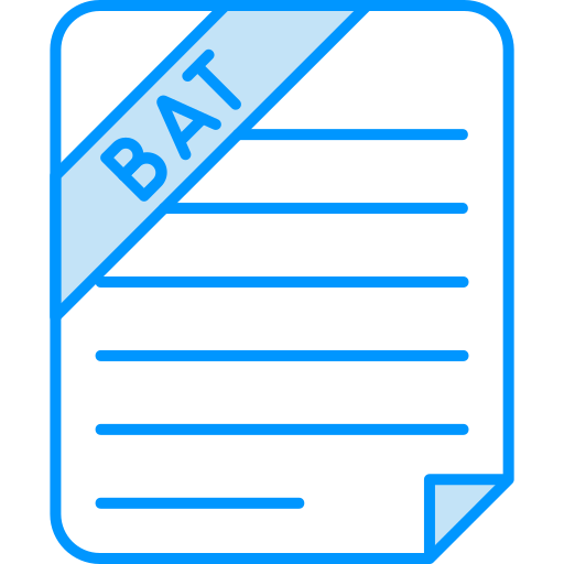 bat-datei Generic color lineal-color icon