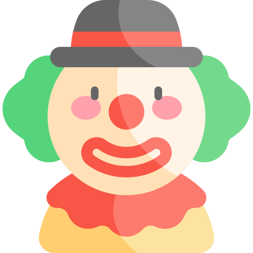 clown Kawaii Flat icon