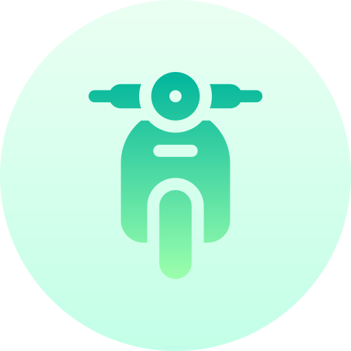 Bike  Basic Gradient Circular icon