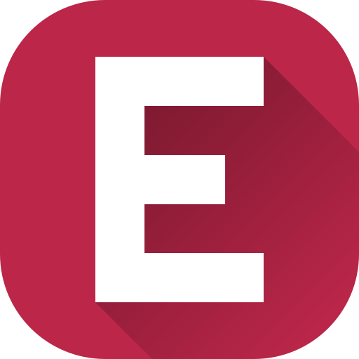 Letter e Generic gradient fill icon