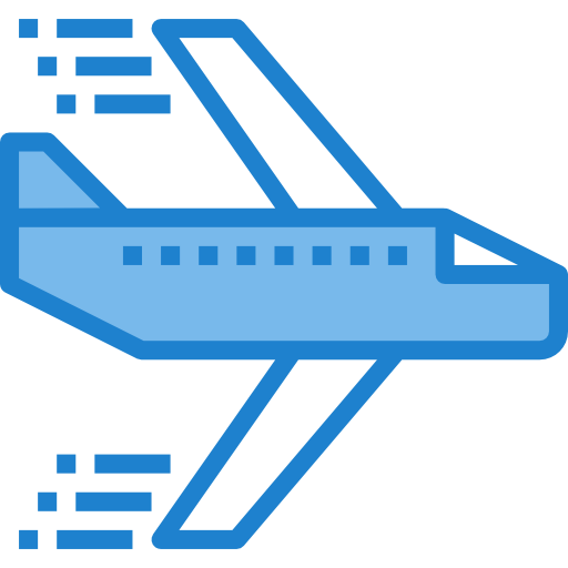 flugzeug itim2101 Blue icon