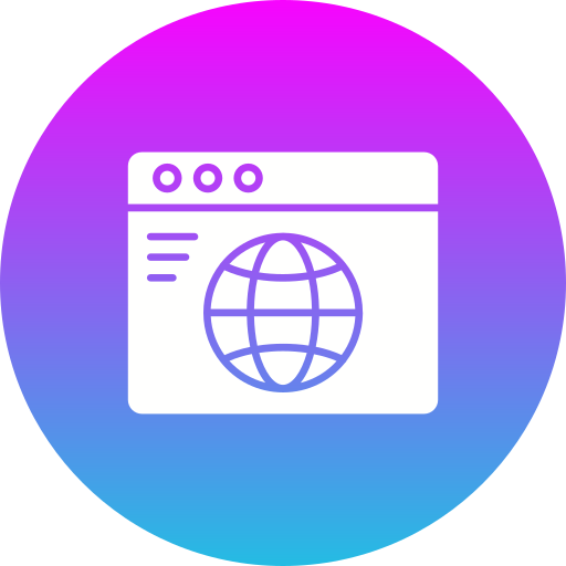 browser Generic gradient fill icoon
