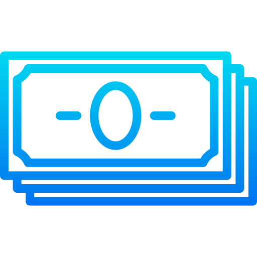 Money srip Gradient icon