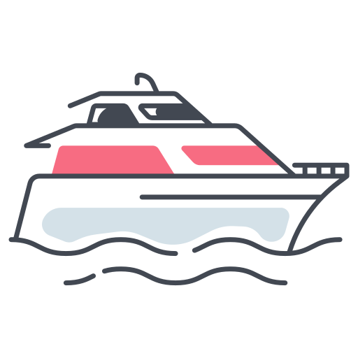 yacht Generic color lineal-color icon