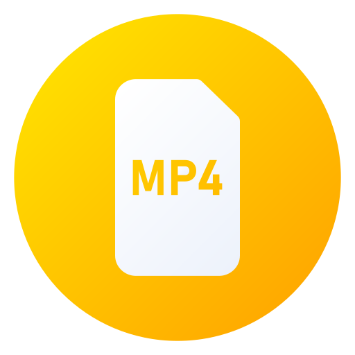 mp4 Generic gradient fill icon