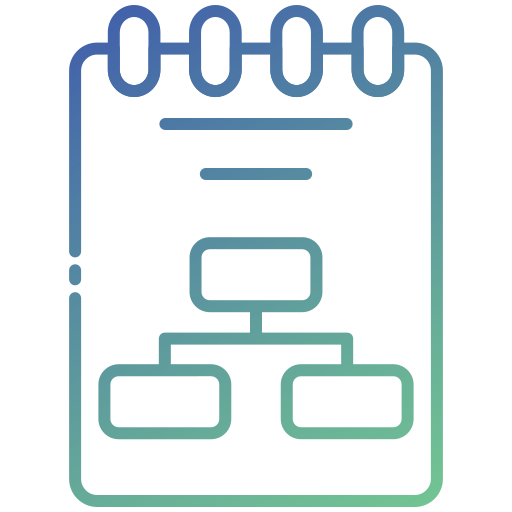 Notepad Generic gradient outline icon