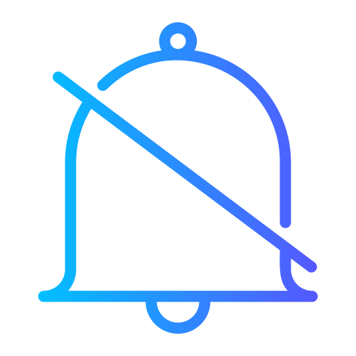 wyłączyć Generic gradient outline ikona