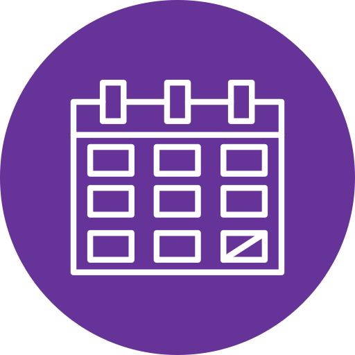 Calendar Generic color fill icon