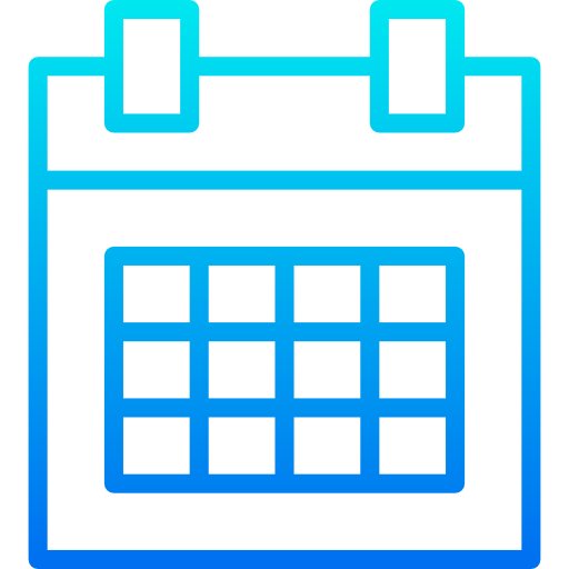 Calendar srip Gradient icon